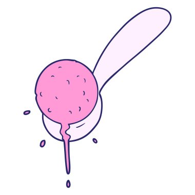 çizgi film dondurma kaşık