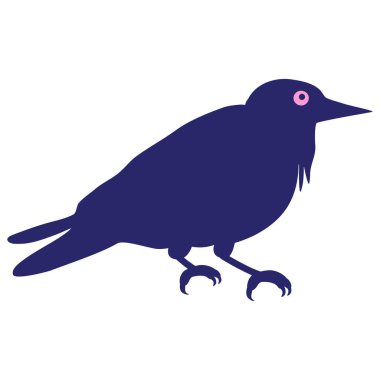 parlak neon renginde karga