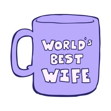 Dünyanın en iyi karısı parlak neon renkli kupa