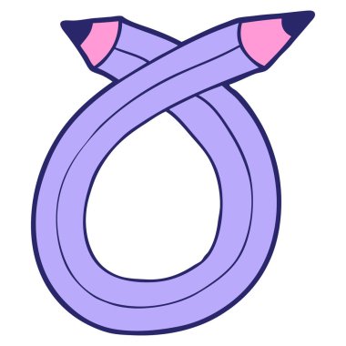 parlak neon renkli çizgi film kalemleri