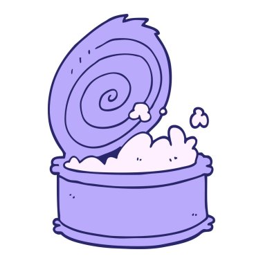 parlak neon renkli konserve balık.