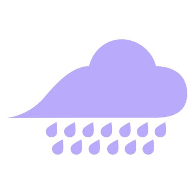 Parlak neon renkli yağmur bulutu