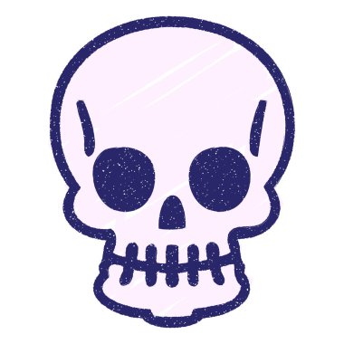 Parlak neon renkli ürkütücü cadılar bayramı kafatası