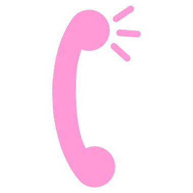 Parlak neon renkli telefon alıcısı