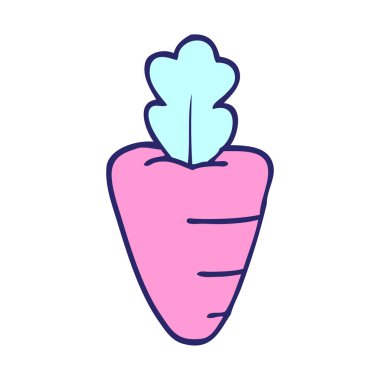 parlak neon renginde karalama havucu