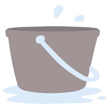 Parlak neon rengi bir kova su.