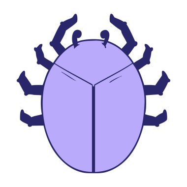 parlak neon renkli dev böcek çizgi filmi