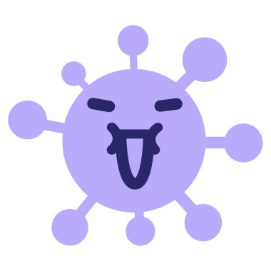 Parlak neon renkli basit keyif virüsü