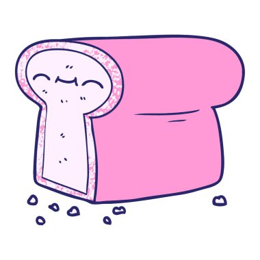 Parlak neon renkli bir somun ekmek.