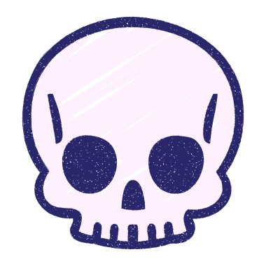 Ürkütücü Kafatası Tebeşiri Parlak neon rengi çiziyor