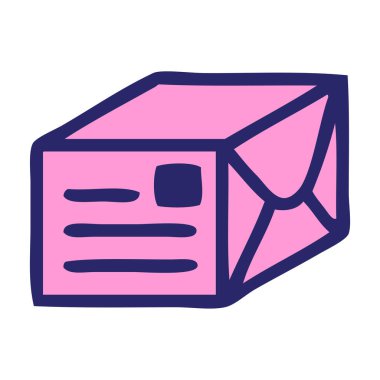 Parlak neon renkli kağıdın şirin bir karikatürü.