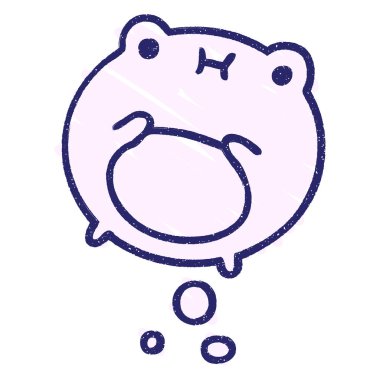 Şirin Kurbağa Tebeşiri Parlak neon rengi çiziyor