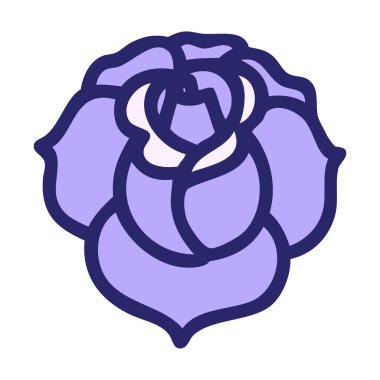 Parlak neon renkli bir çiçeğin ikonik dövme görüntüsü