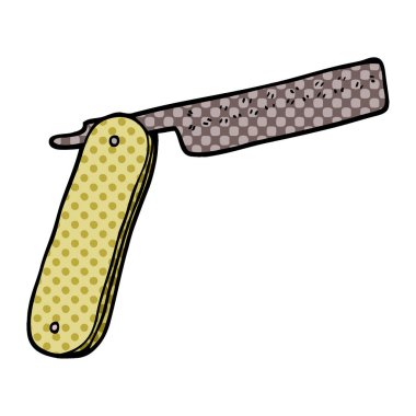 Çizgi film karalaması parlak neon renginde boğazını kesti.