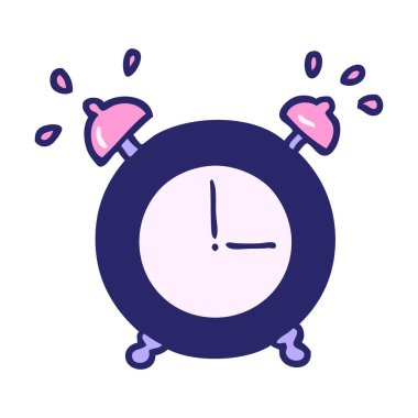 çizgi film çalar alarm saati parlak neon rengi