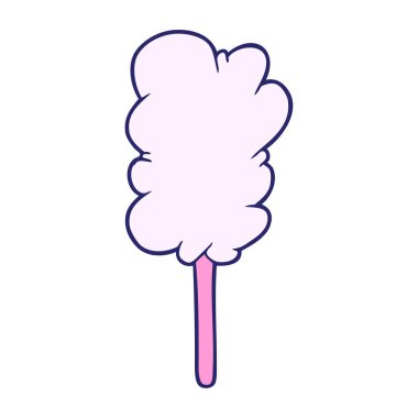 parlak neon renkli çubuk üzerinde şeker diş ipi