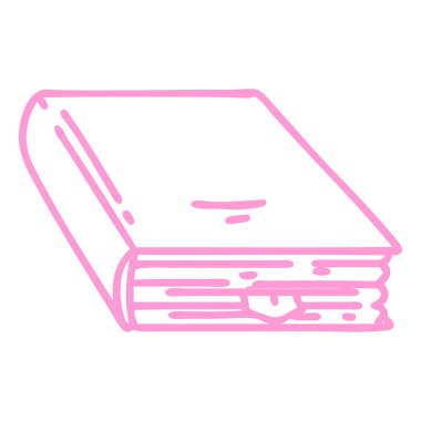 çizgi karalama ürkütücü büyü kitabı en önemli büyü simgesinde parlak neon rengi ile işaretlendi