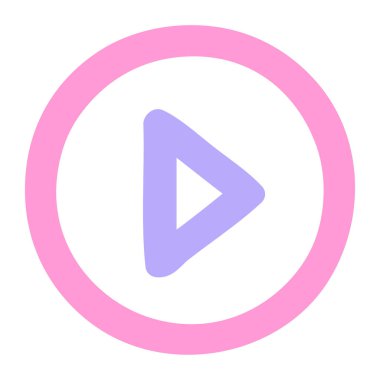 Parlak neon renginde simge çal