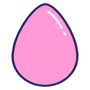 Parlak neon renkli şirin paskalya yumurtası tasarımı