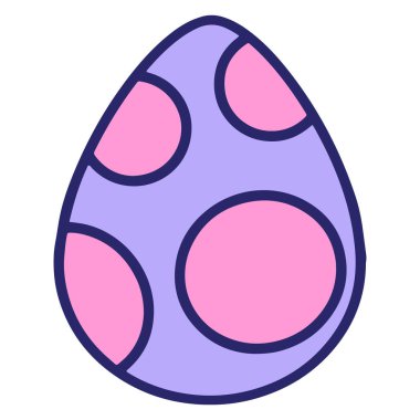 Parlak neon renkli şirin paskalya yumurtası tasarımı