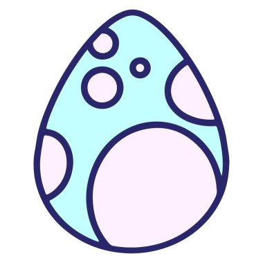 Parlak neon renkli şirin paskalya yumurtası tasarımı