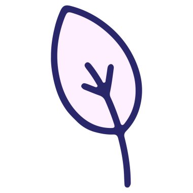 Parlak neon renkli basit yaprak illüstrasyonu