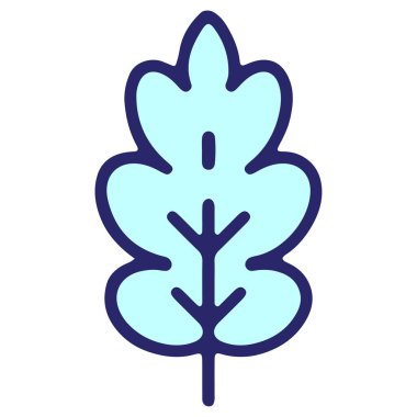 parlak neon rengi meşe yaprağı tasarımı