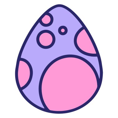 Parlak neon renkli şirin paskalya yumurtası tasarımı