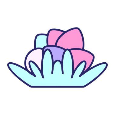 Parlak neon renkli şirin paskalya yumurtası tasarımı