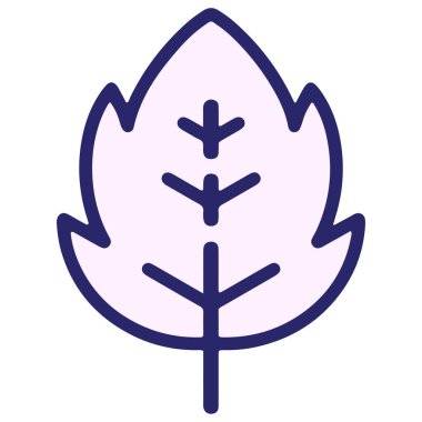 Parlak neon renkli basit yaprak illüstrasyonu