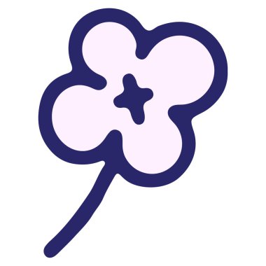 Parlak neon renginde basit çiçek tasarımı