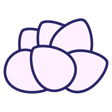 Yumurtalar parlak neon renginde basit tasarım