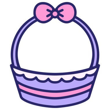 Paskalya sepeti parlak neon rengi