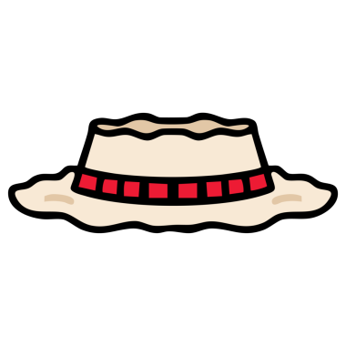 Kenarlı geleneksel Brezilya brandası şapka