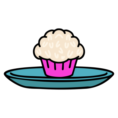 Geleneksel Brezilya hindistancevizi mantarlı tatlı tabakta