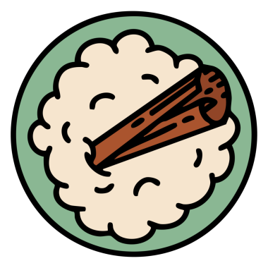 Tarçın çubuklu geleneksel Brezilya canjica