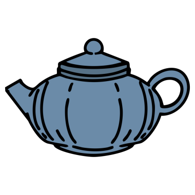 Bir seramik Japon çay demliği.