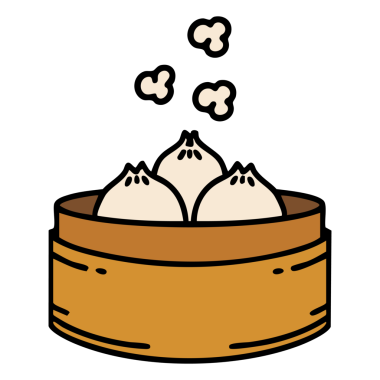 Dairesel buharlı sıcak Japon güveci.