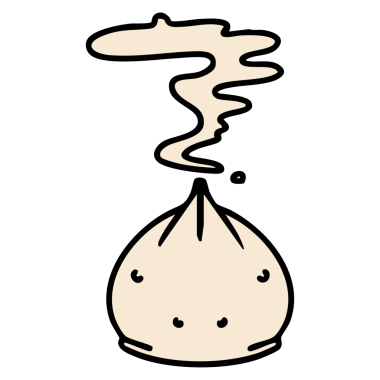 Geleneksel Japon buharlı gyoza köftesi.