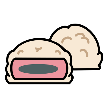 Geleneksel Japon Mochi tatlıları.