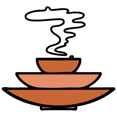 Bir yığın Japon yemek kasesi.