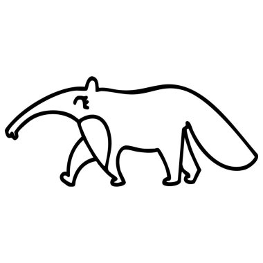 Brezilya 'lı dev bir karıncayiyen yürüyor