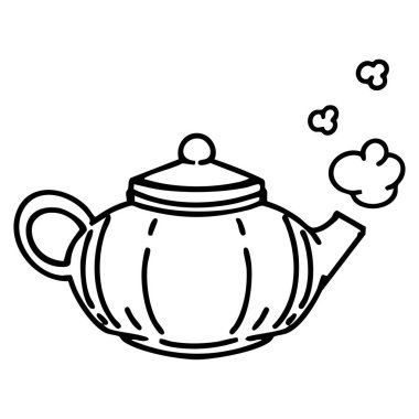 Bir seramik Japon çay demliği.