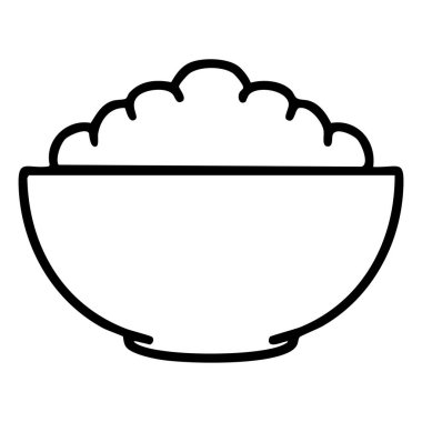 Sade kasede sıcak pirinç.