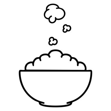 Buharda pişmiş pirinç.