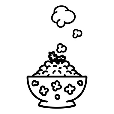 Pirinç buğulama desenli kase