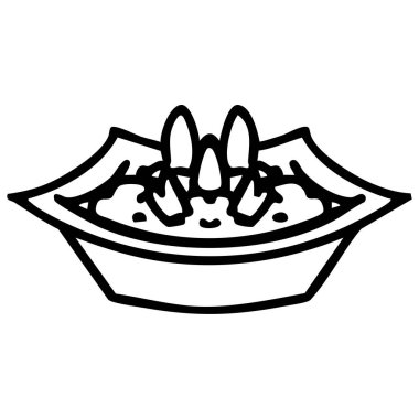 Kare kasede geleneksel Japon pilav yemeği.