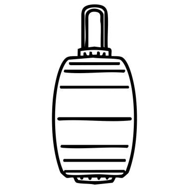 Japon zanaat tarzında parıldayan bir kağıt fener.