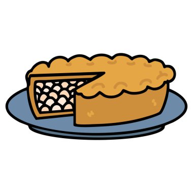 Geleneksel Brezilya empadao tavuklu turtası