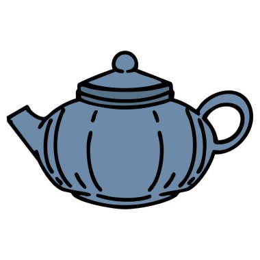 Bir seramik Japon çay demliği.